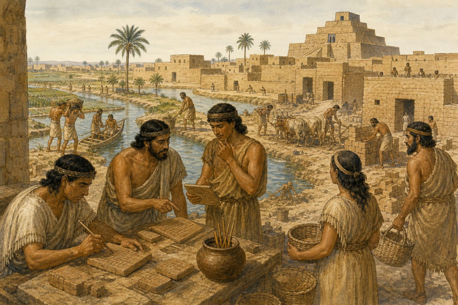 Historical reconstruction of the “Forces in motion” stage in Rise of Sumerian Urban Civilization