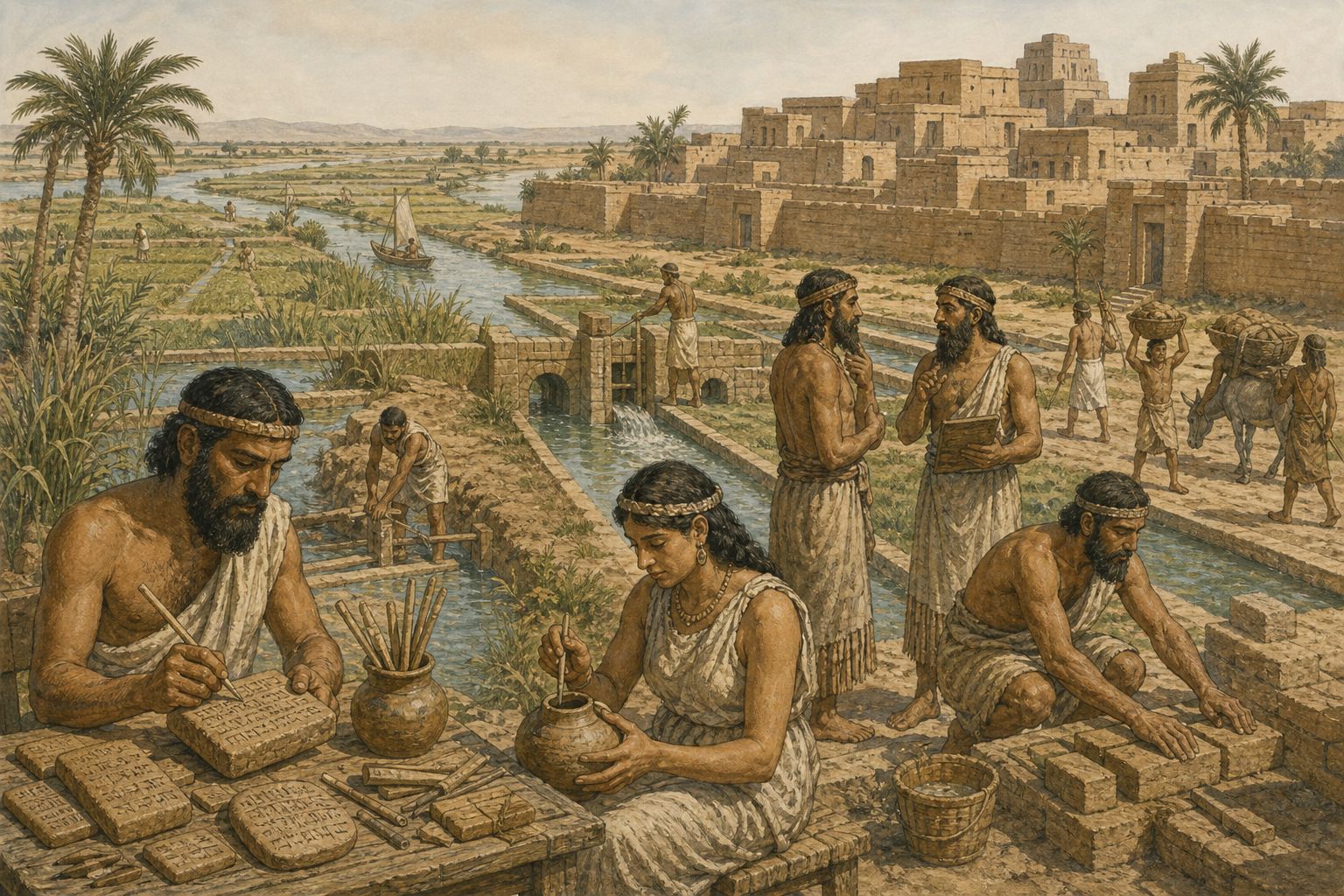Historical reconstruction of the “Enduring consequences” stage in Rise of Sumerian Urban Civilization