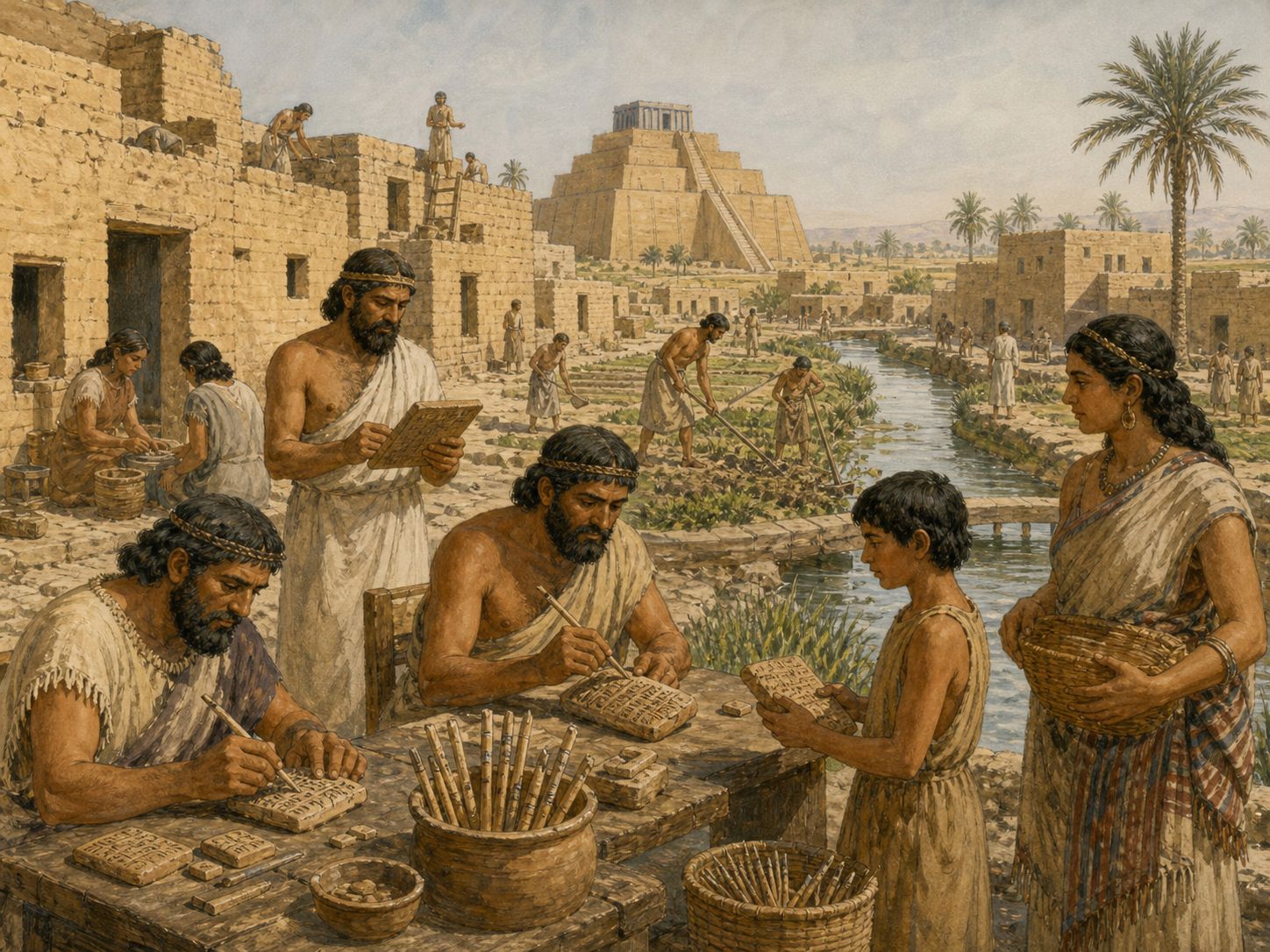 Historical reconstruction of Rise of Sumerian Urban Civilization's immediate aftermath: The emergence of city-states and written administration provided institutional foundations for later West Asian states.