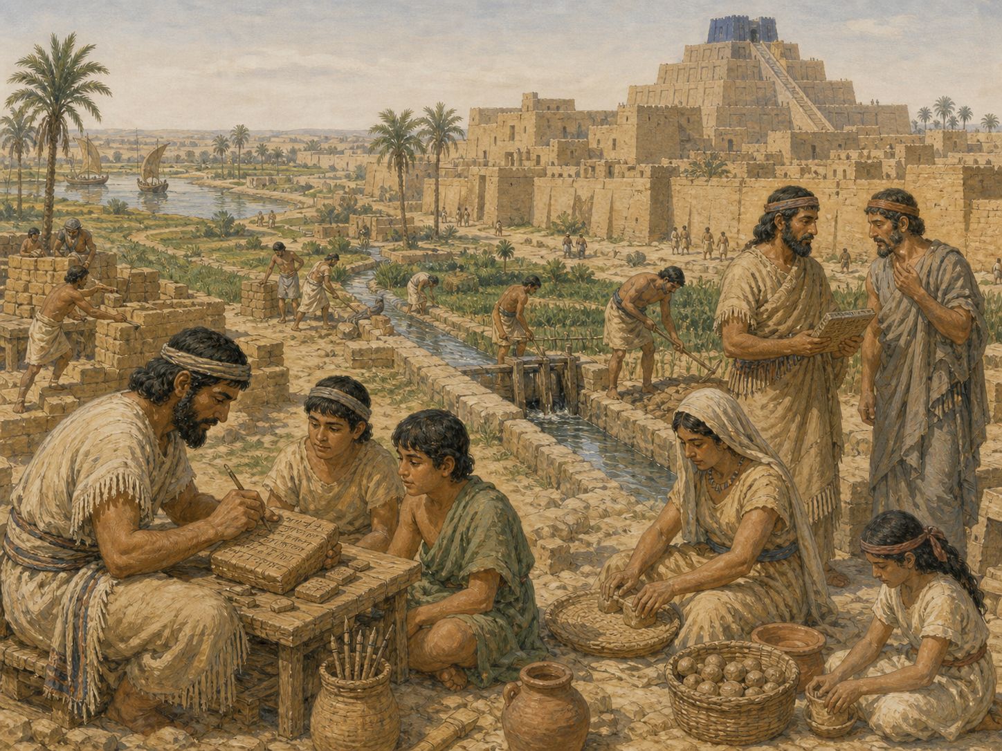 Historical reconstruction of Rise of Sumerian Urban Civilization's long-term consequences: In the longer term, the emergence of city-states and written administration provided institutional foundations for later west asian states.