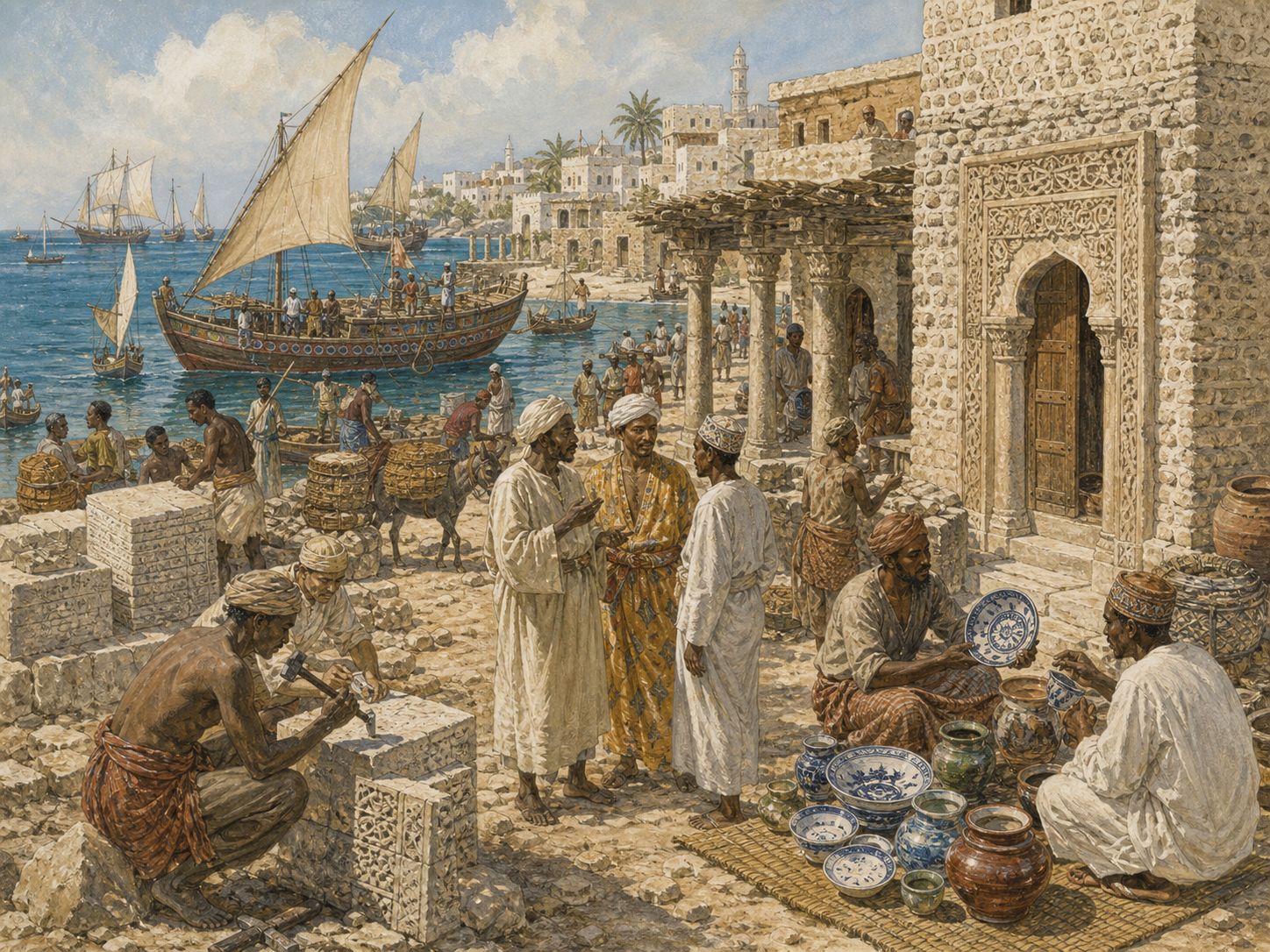 Historical reconstruction of Formation of the Swahili City-State Network's immediate aftermath: Swahili urban culture demonstrates an Indian Ocean history in which African societies were active participants rather than passive recipients.