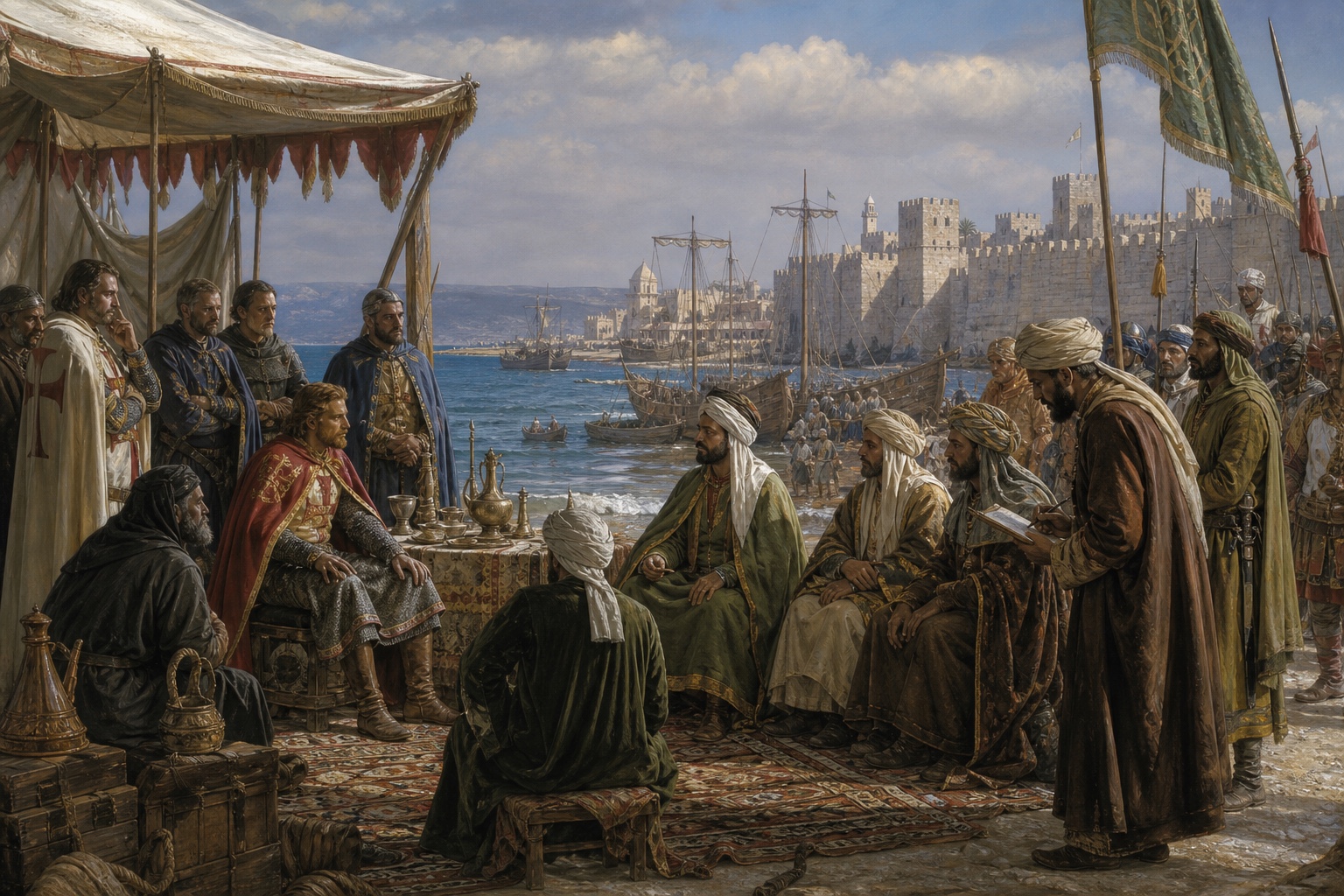 Illustrated reconstruction of the course of Third Crusade