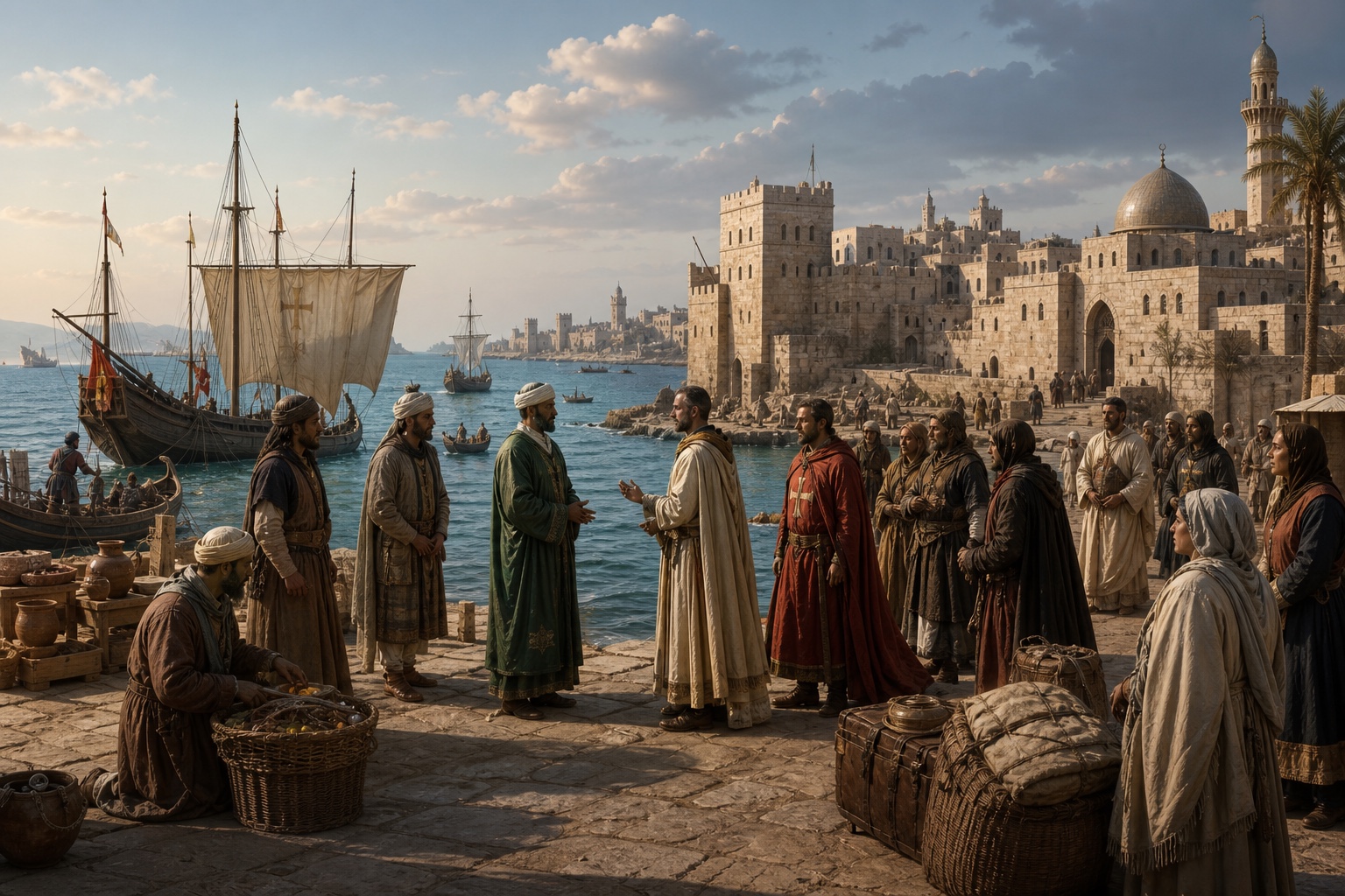 Illustrated reconstruction of the outcome of Third Crusade