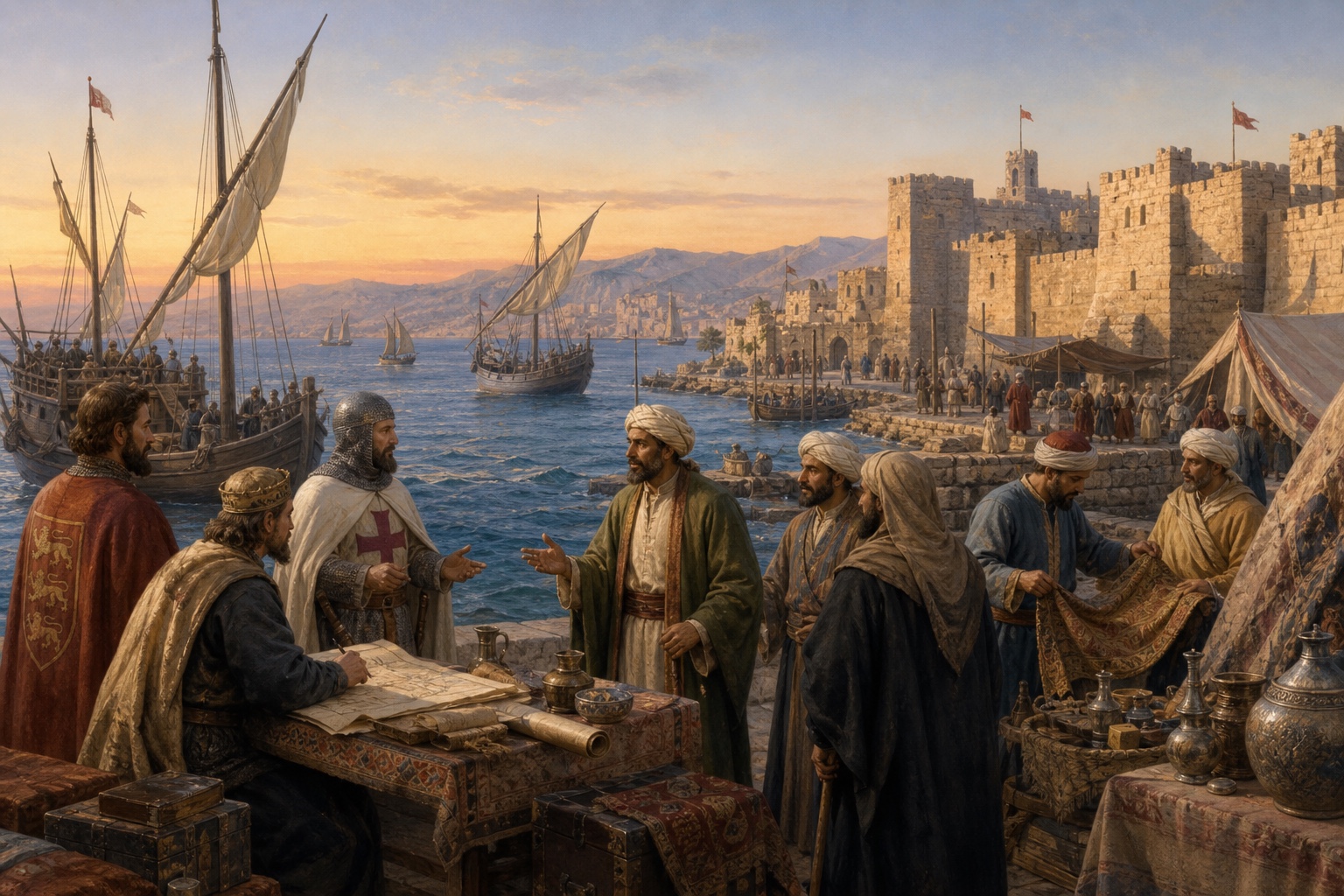 Illustrated reconstruction of the significance of Third Crusade