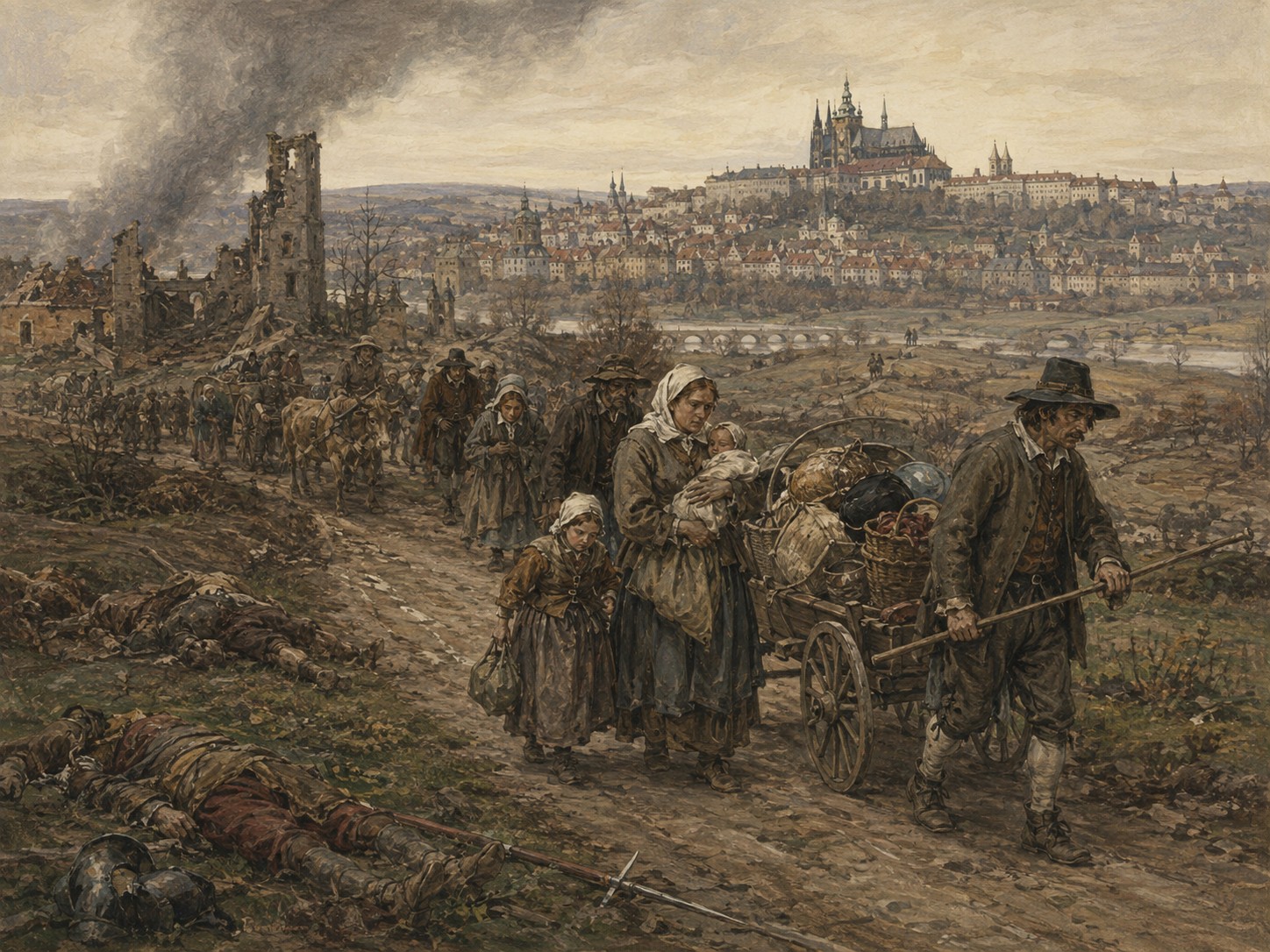 Illustrated reconstruction of the significance of Thirty Years' War