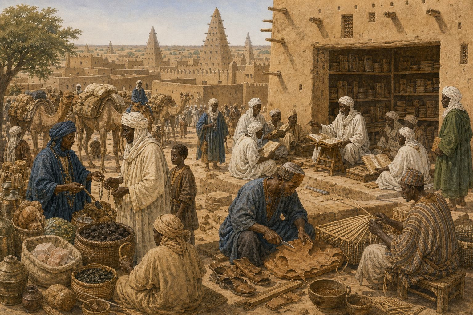 Historical reconstruction of the “Timbuktu as an Intellectual Center” stage in Timbuktu as an Intellectual Center