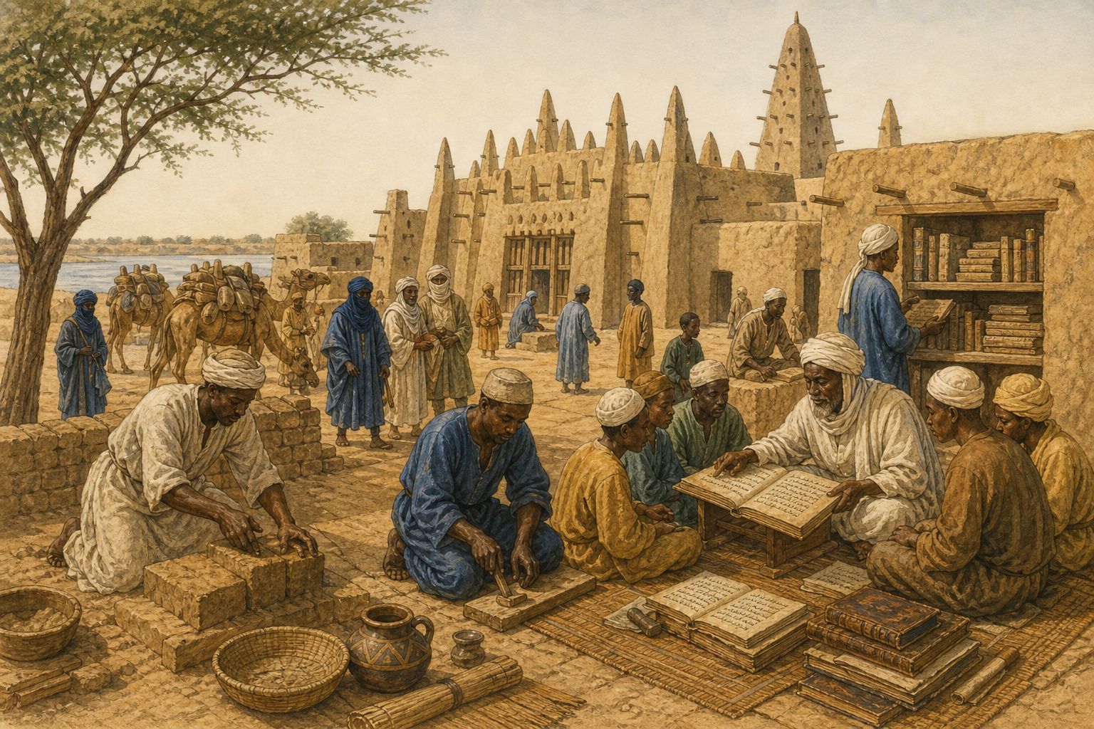 Historical reconstruction of the “Earlier conditions” stage in Timbuktu as an Intellectual Center