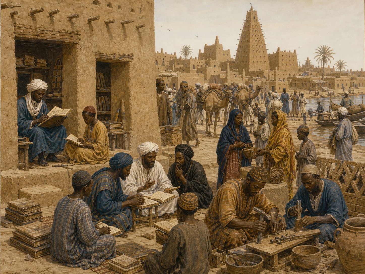 Historical reconstruction of Timbuktu as an Intellectual Center's immediate aftermath: Its manuscript heritage shows that West African cities were also centers of knowledge production.