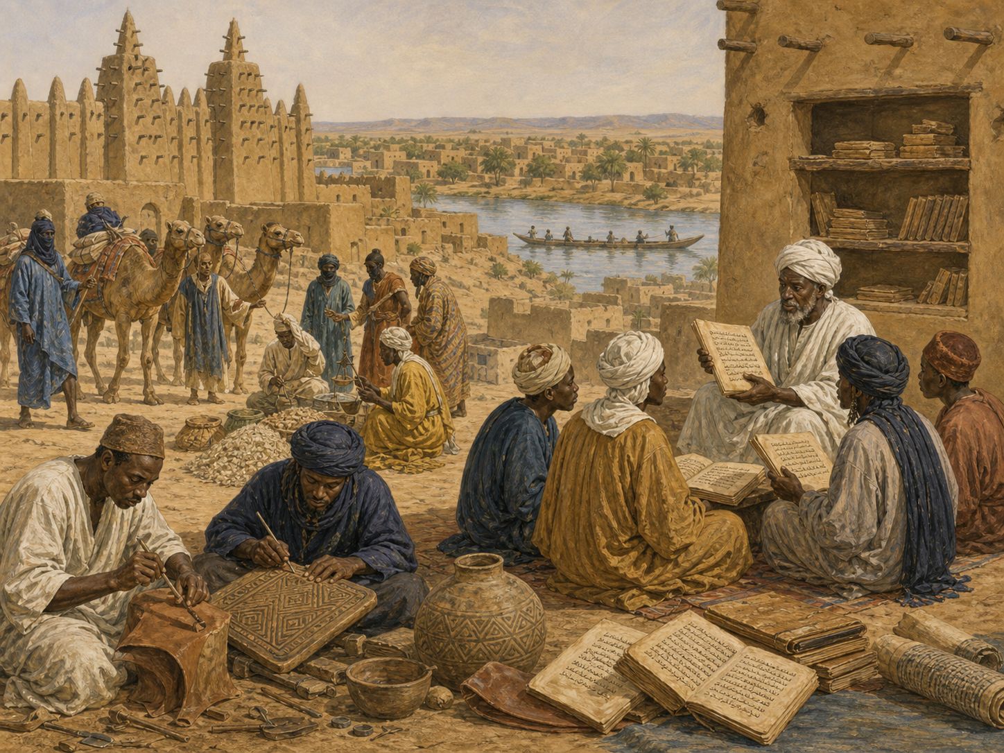 Historical reconstruction of Timbuktu as an Intellectual Center's long-term consequences: In the longer term, its manuscript heritage shows that west african cities were also centers of knowledge production.