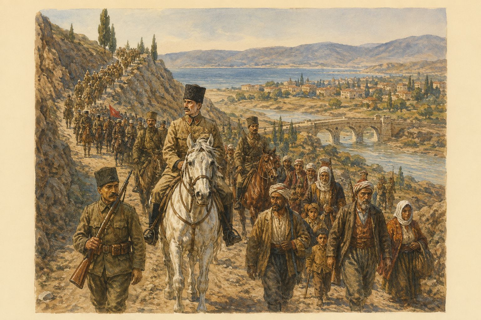 Anatolian people pass the memory of the national forces to children