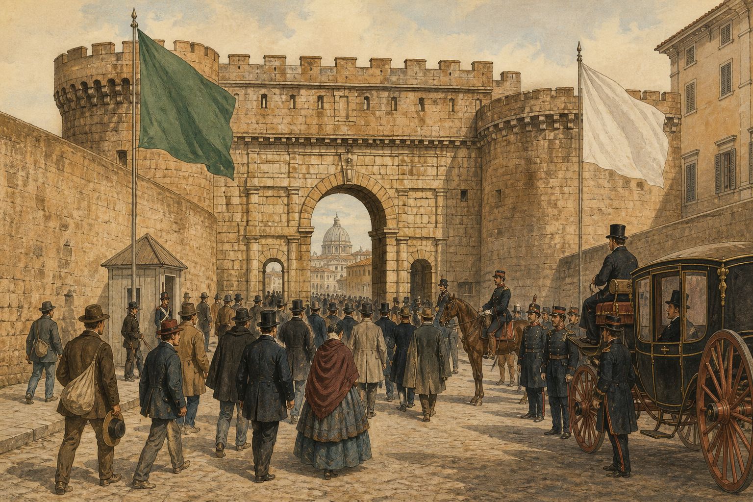 The annexation of Rome: The annexation of Rome consolidated the kingdom’s territory, and the capital moved there in 1871.