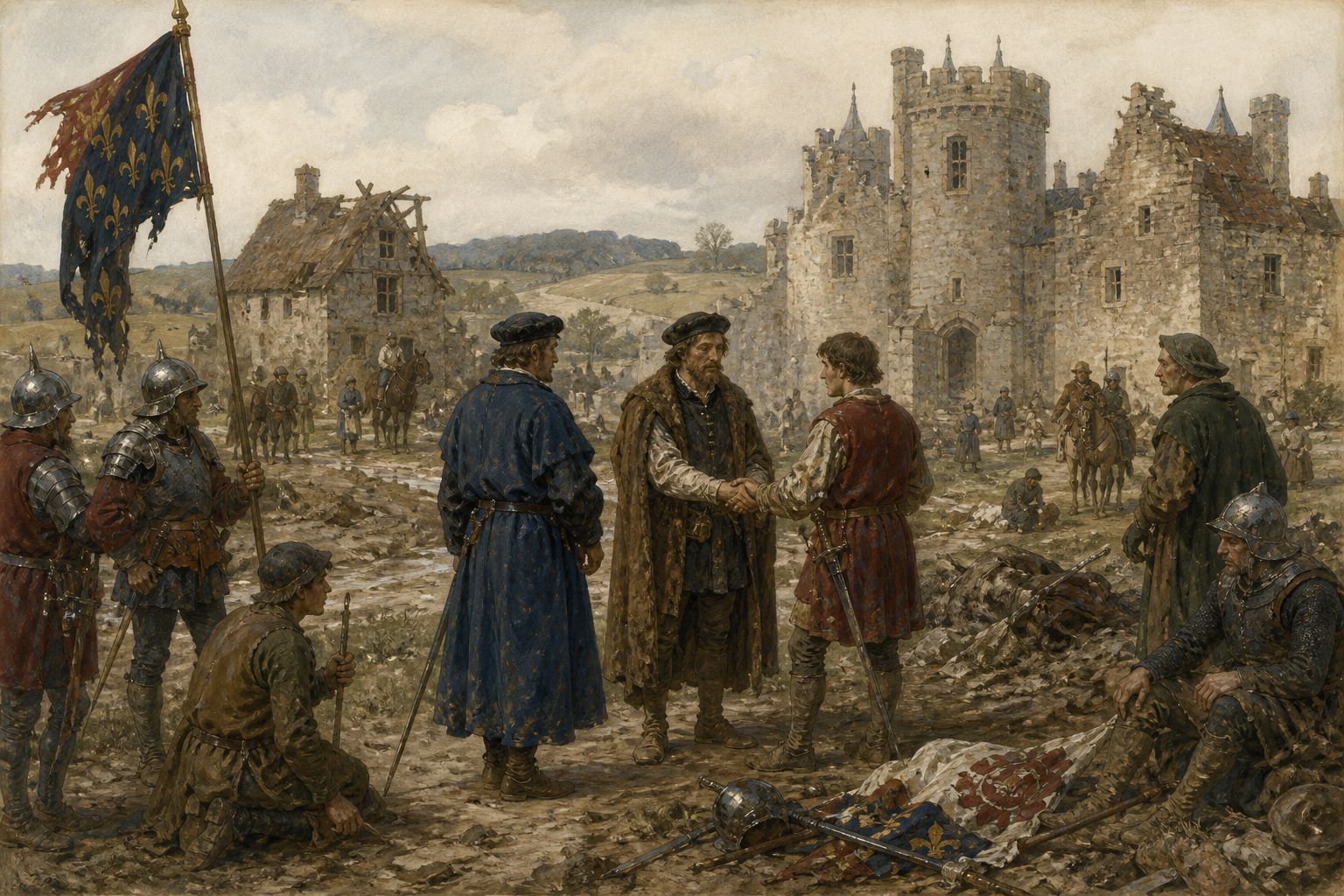 Historical reconstruction of the “Immediate aftermath” stage in Wars of the Roses