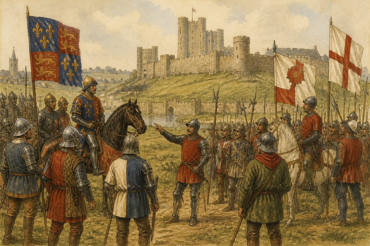 Historical reconstruction of the “Wars of the Roses” stage in Wars of the Roses