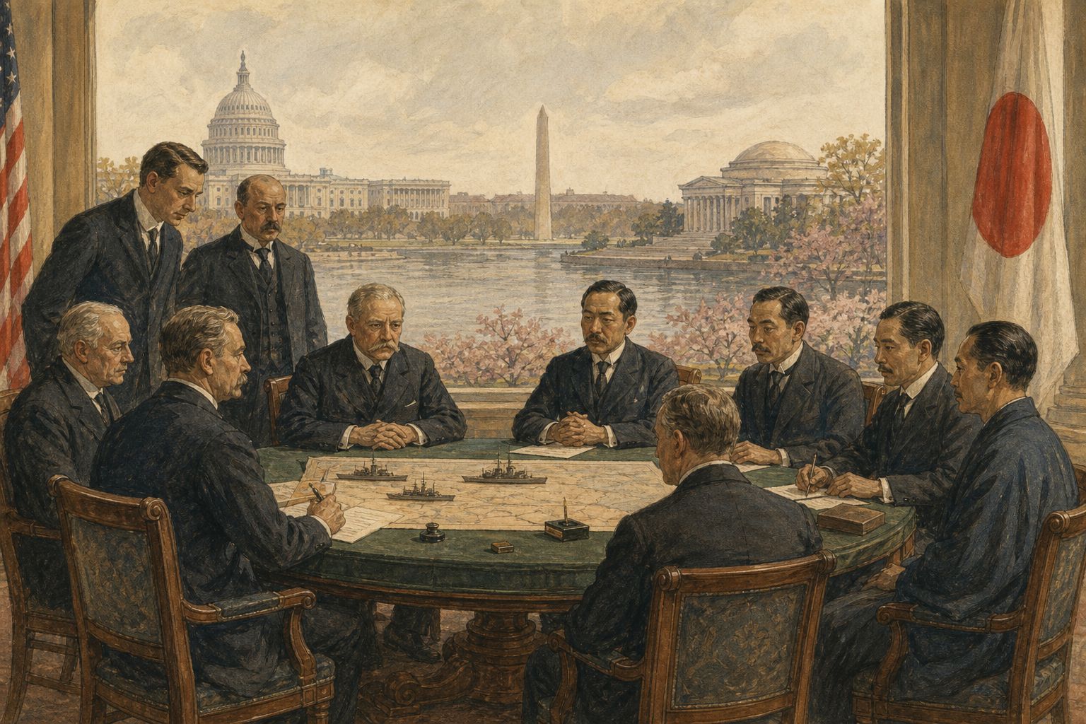 Historical reconstruction of the “Long-term significance” stage in Washington Naval Conference