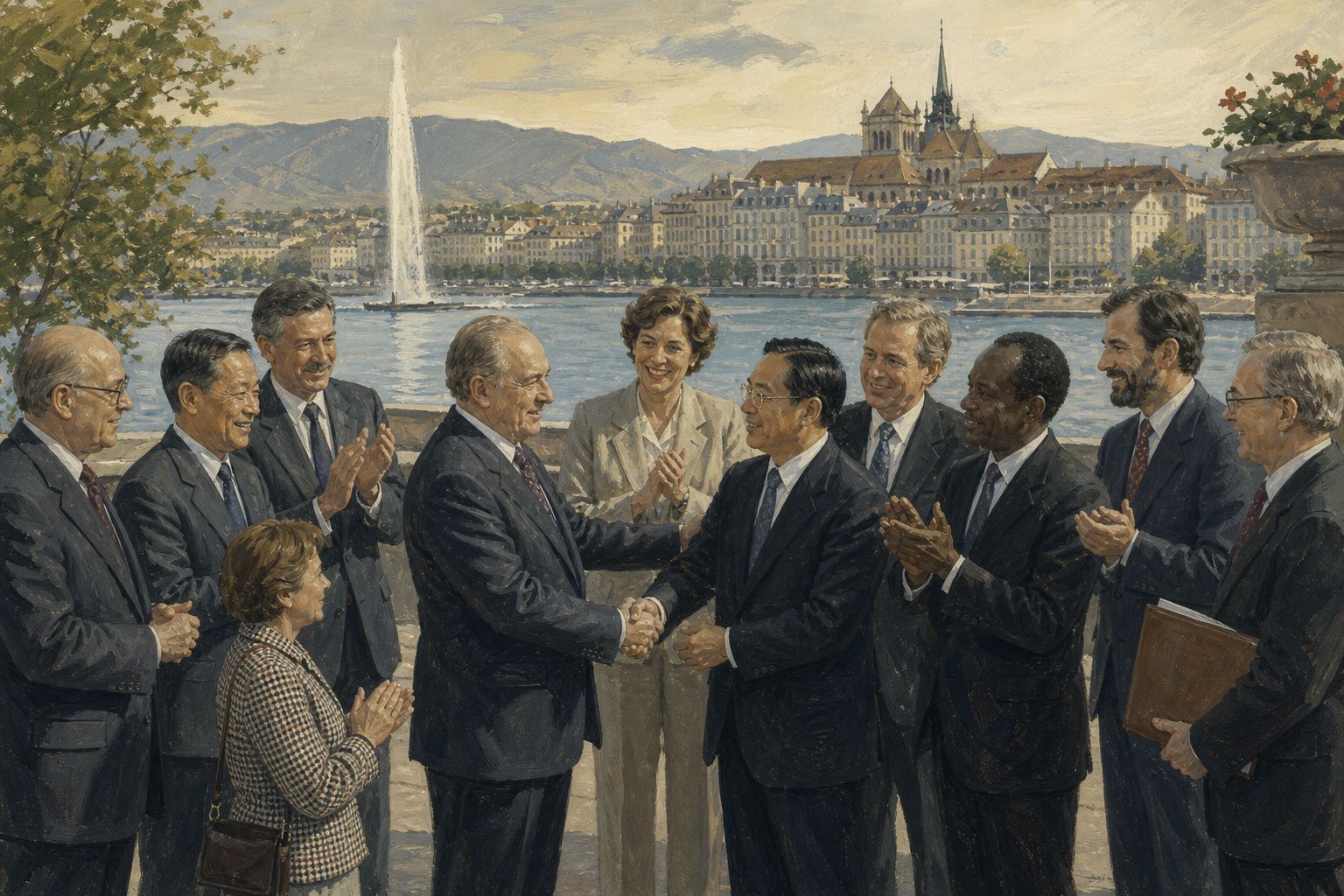 Historical reconstruction of the “Immediate aftermath” stage in Founding of the World Trade Organization