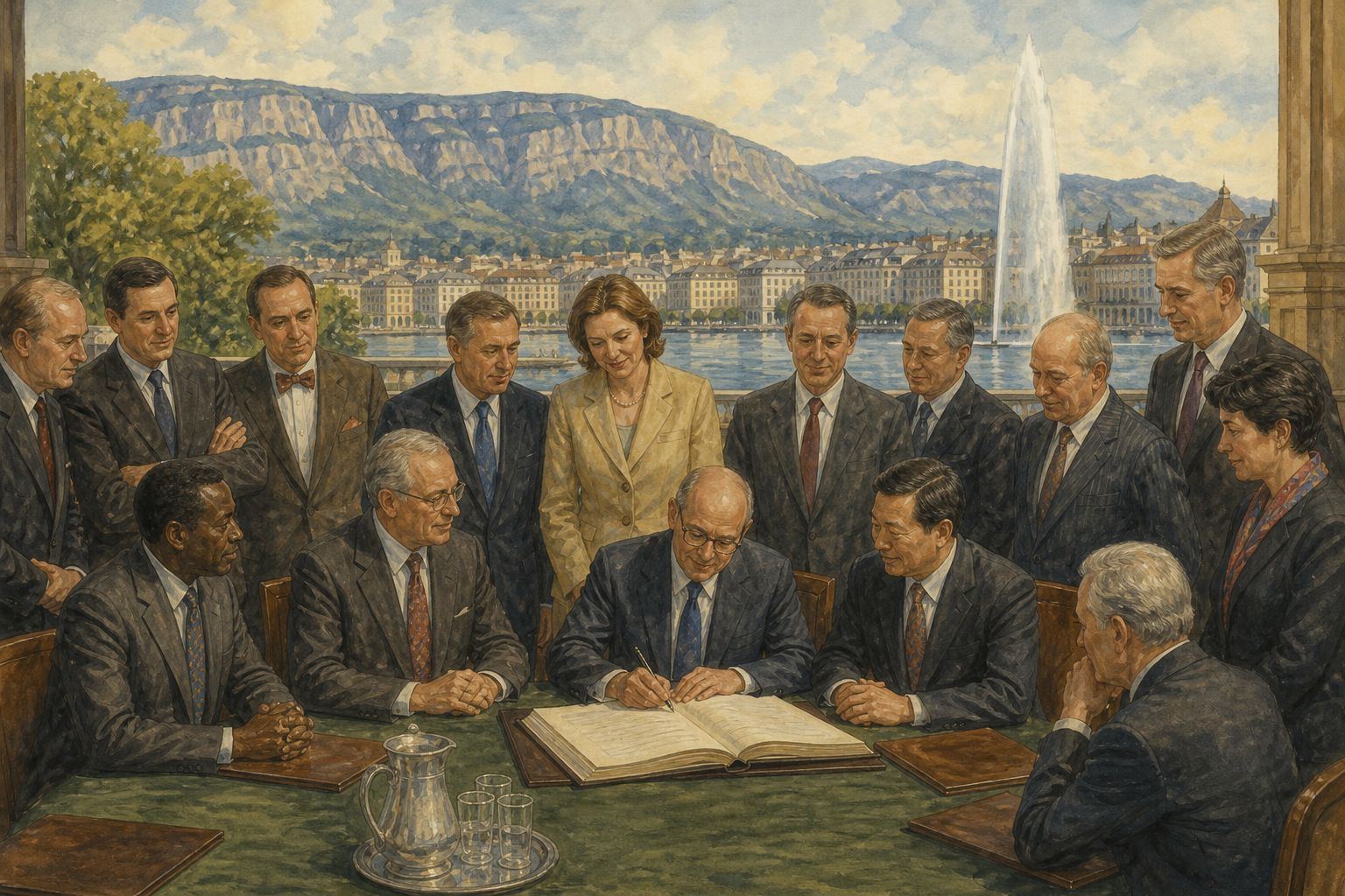 Historical reconstruction of the “Current phase” stage in Founding of the World Trade Organization