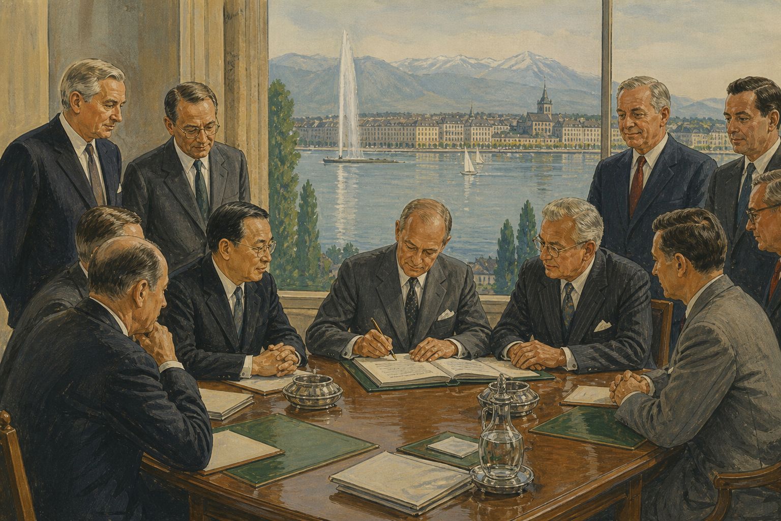 Historical reconstruction of the “Turning point” stage in Founding of the World Trade Organization