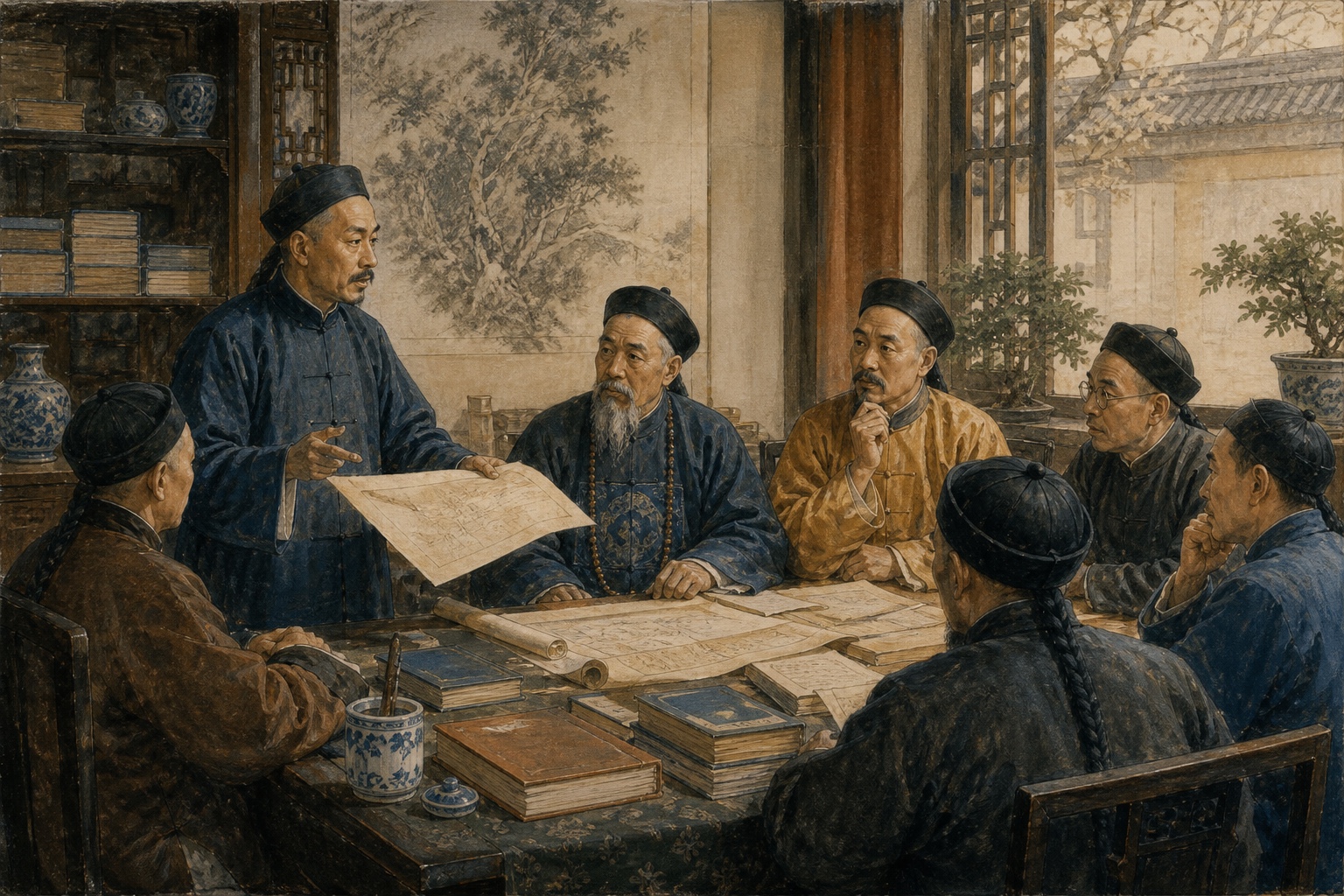 Xinhai Revolution: a scene of the prelude