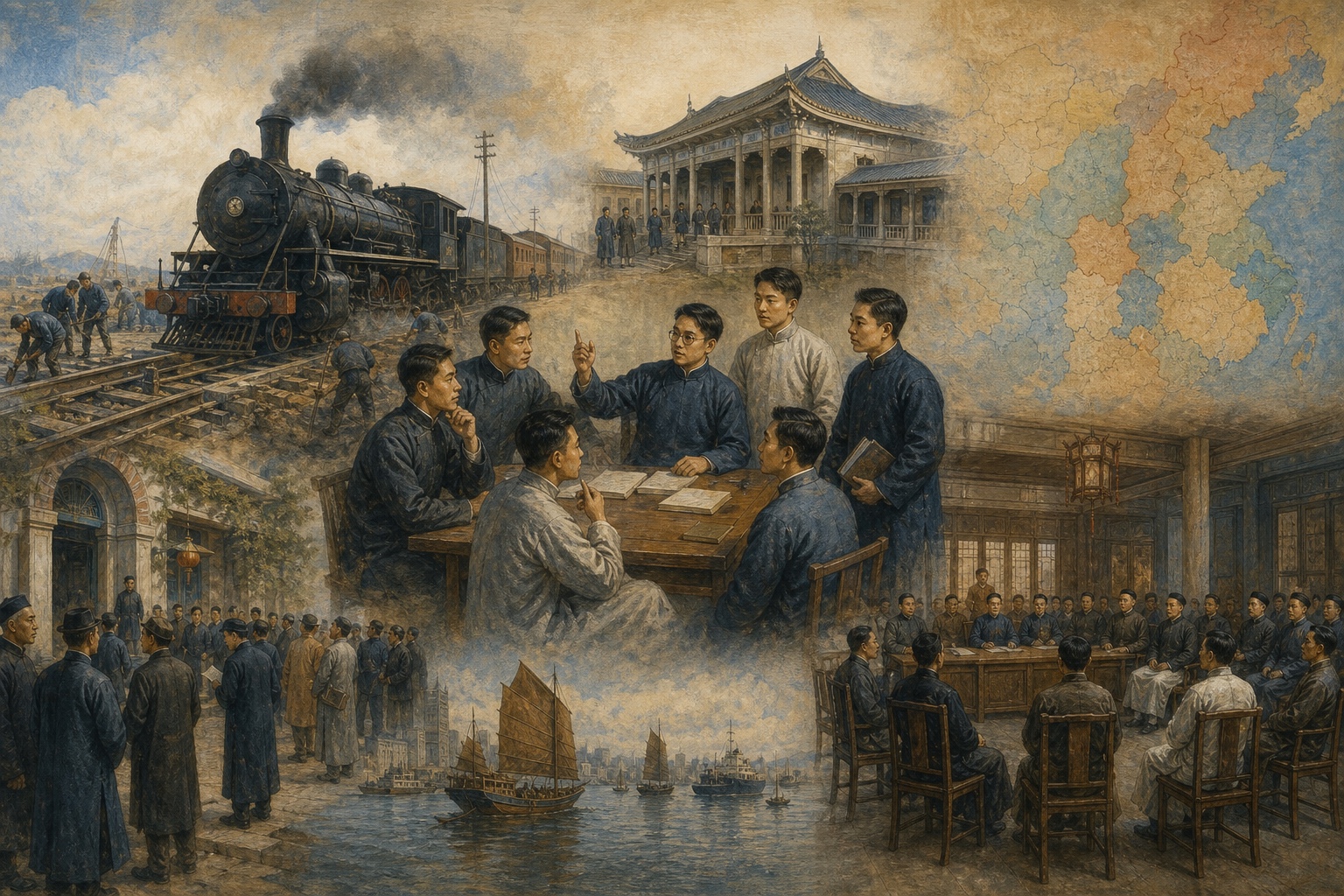 Xinhai Revolution: a scene of rising tension