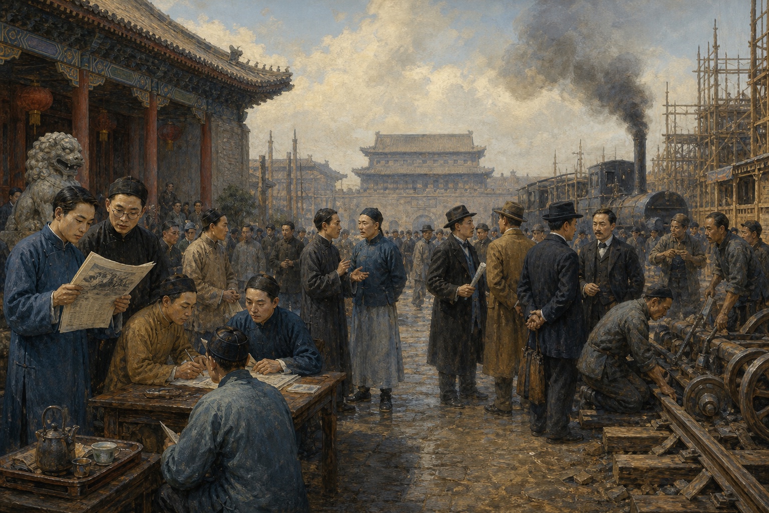 Illustrated reconstruction of the background of Xinhai Revolution