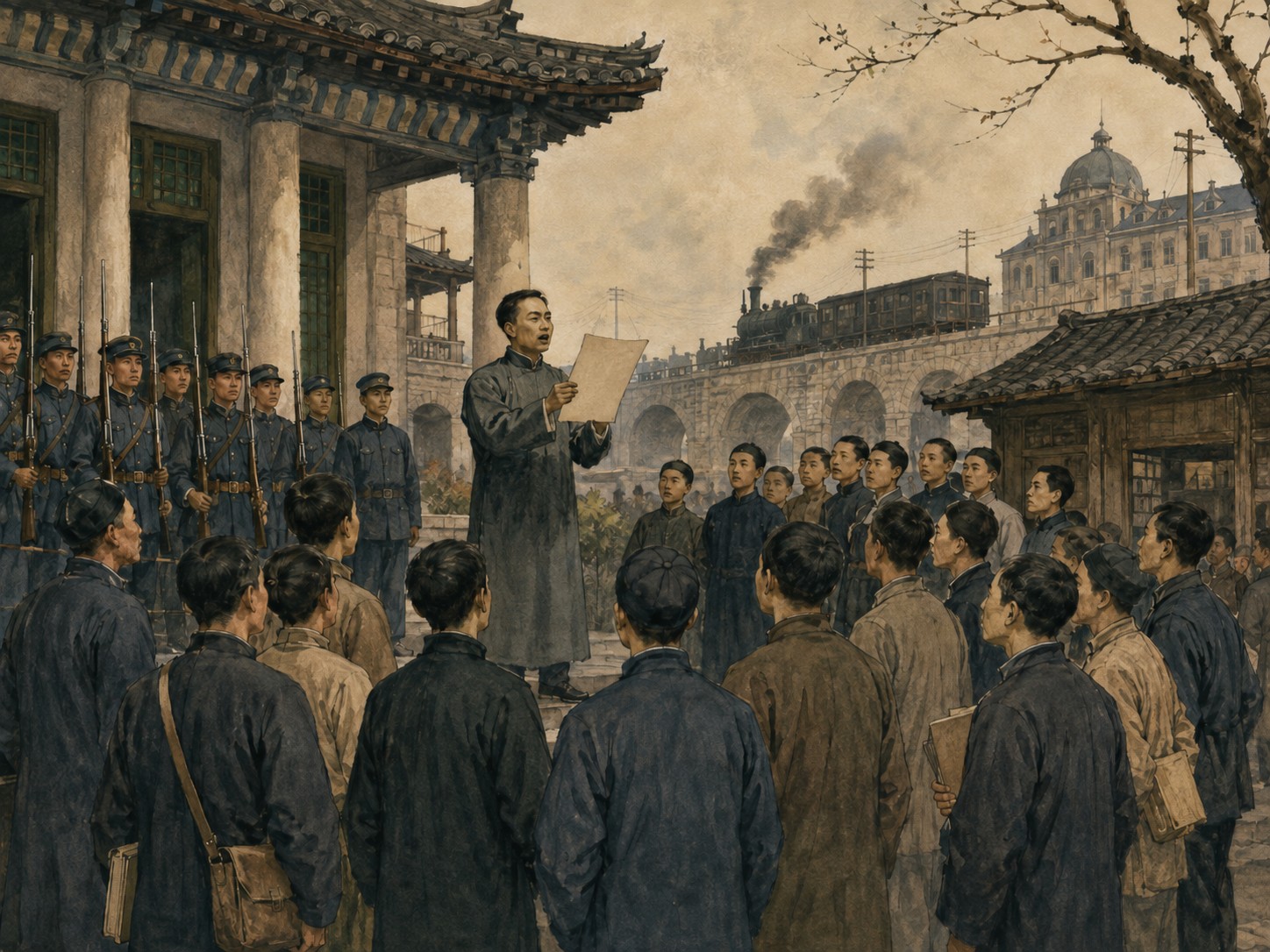 Illustrated reconstruction of the significance of Xinhai Revolution