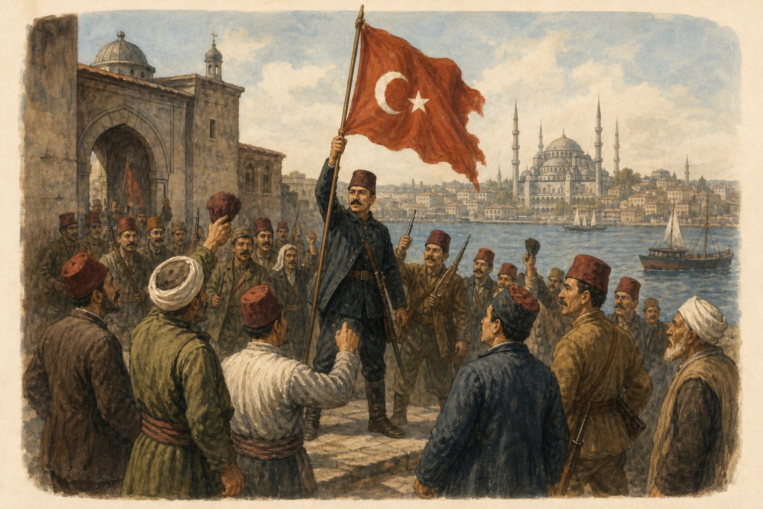Historical reconstruction of the “Turning point” stage in Young Turk Revolution