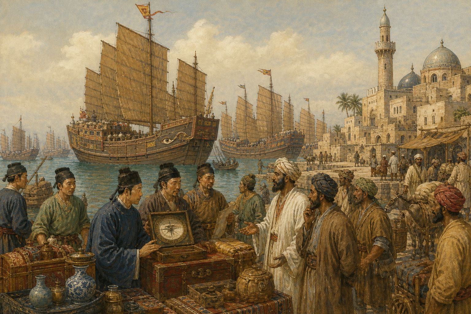 Historical reconstruction of the “Immediate aftermath” stage in Voyages of Zheng He