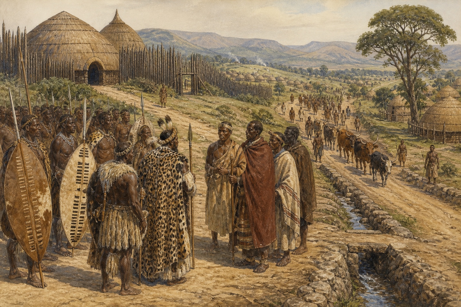 Historical reconstruction of the “Immediate aftermath” stage in Rise of the Zulu Kingdom