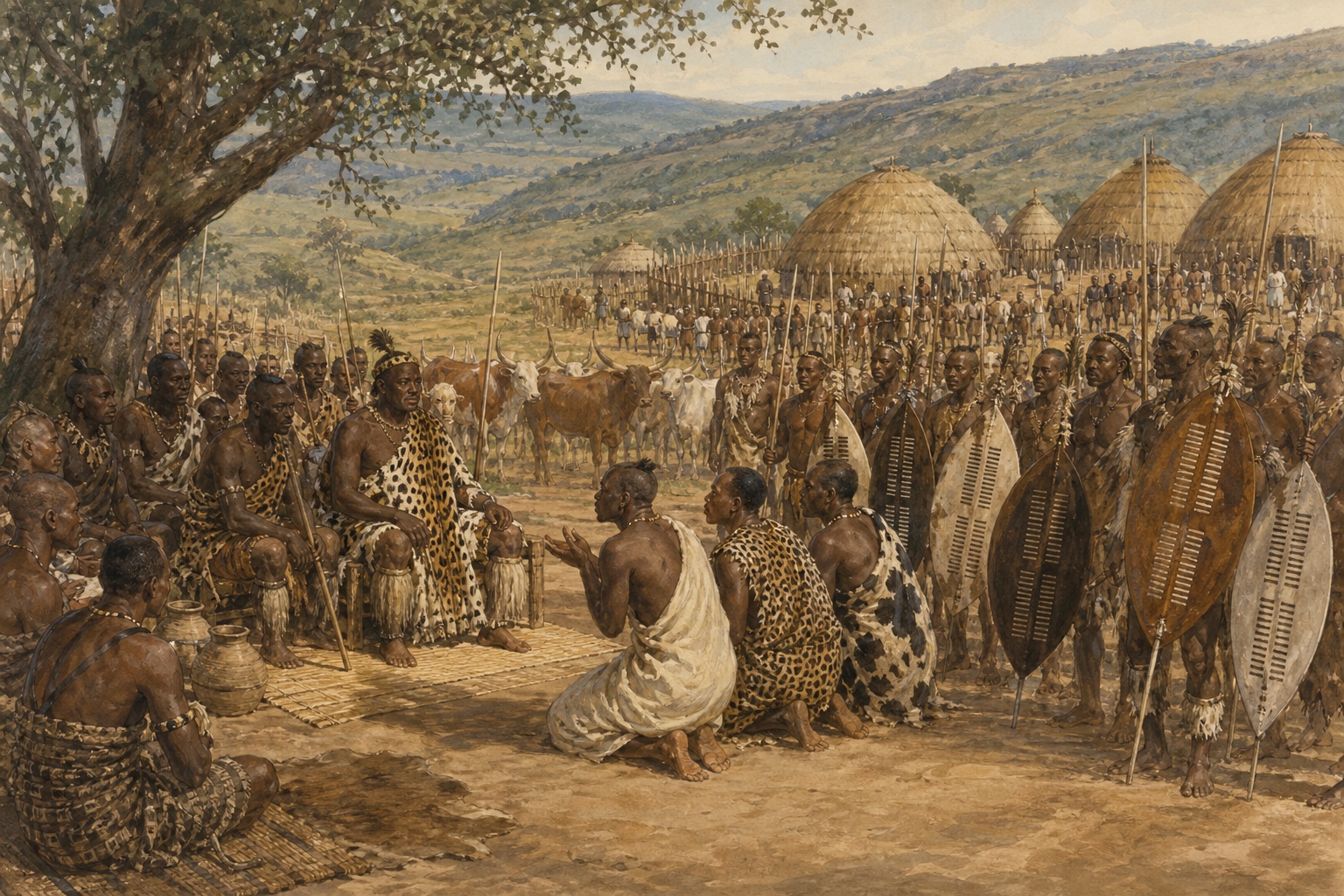 Historical reconstruction of the “Forces in motion” stage in Rise of the Zulu Kingdom