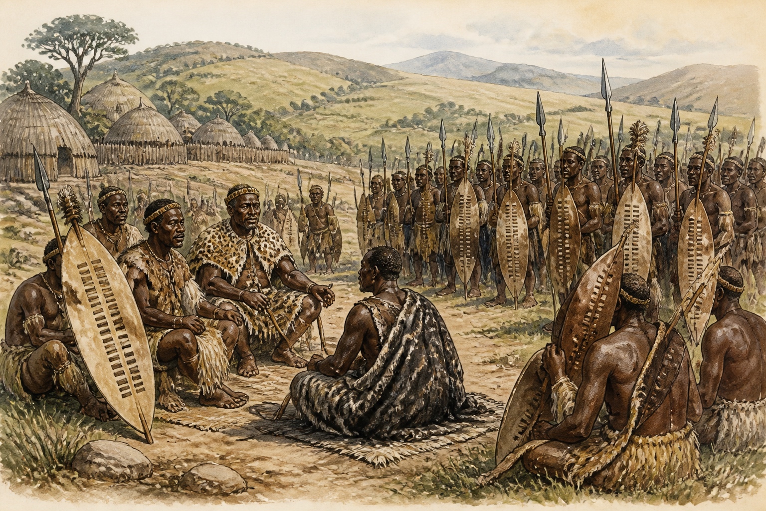 Historical reconstruction of the “Earlier conditions” stage in Rise of the Zulu Kingdom