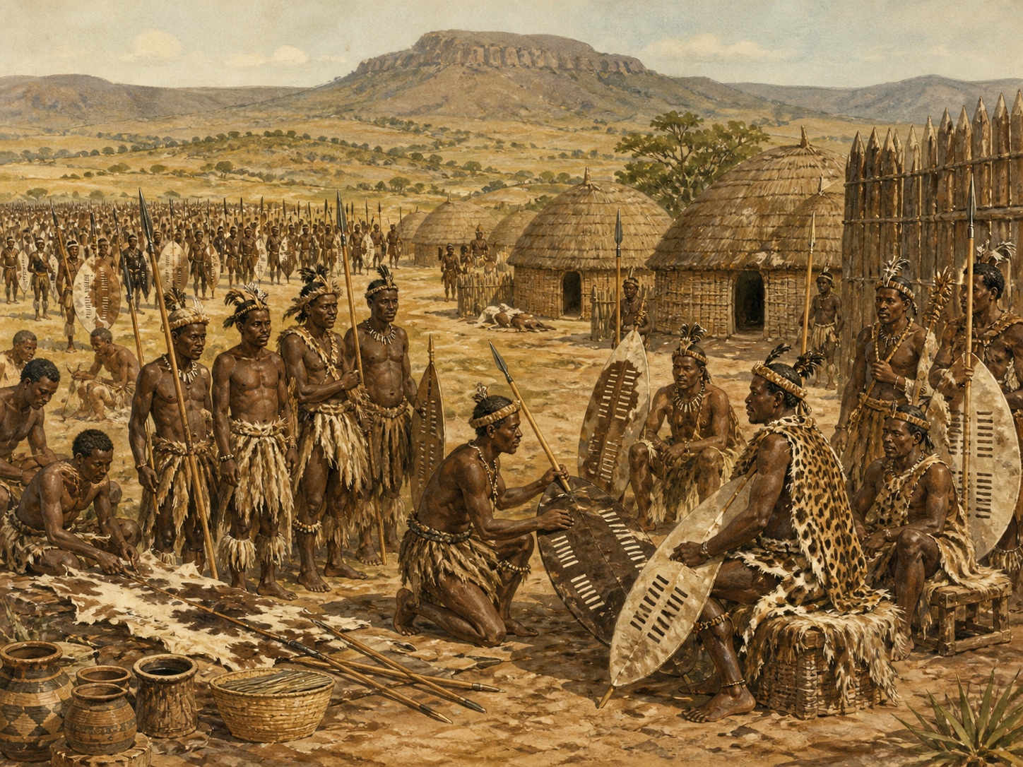 Historical reconstruction of Rise of the Zulu Kingdom's background: In and around Zululand in southeastern Africa, the setting took shape as Shaka expanded Zulu power in southeastern Africa through military reorganization and political consolidation.