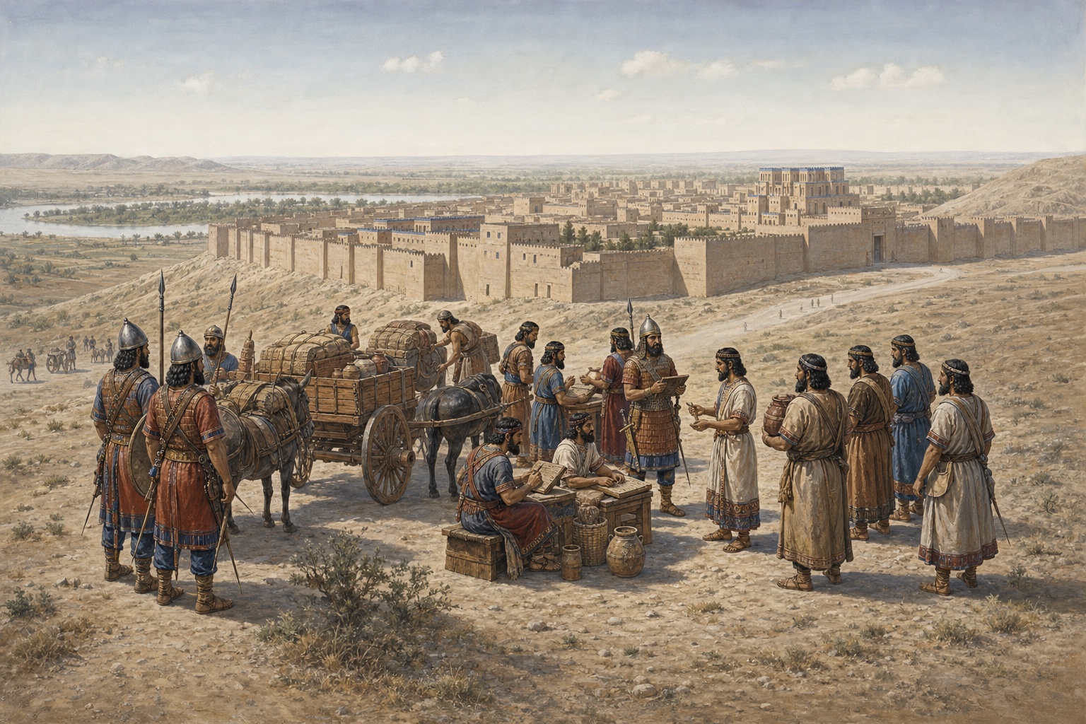 Reconstruction of a Neo-Assyrian royal center and army in northern Mesopotamia