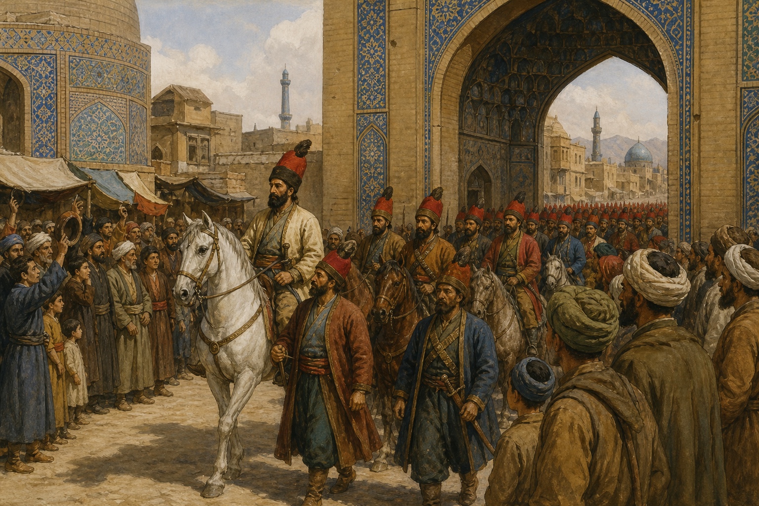 Reconstruction of people and places connected with Foundation of the Safavid Empire