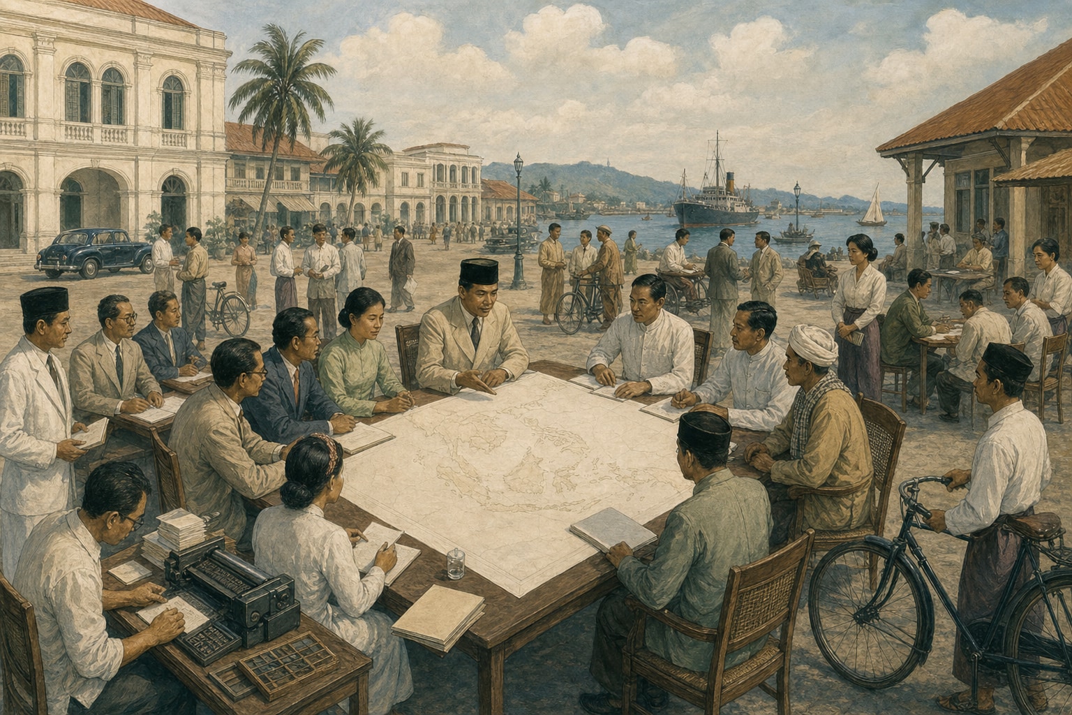 Reconstruction of a postwar route linking Jakarta, Hanoi, Yangon, Phnom Penh, and Singapore during Southeast Asia's decolonization wave