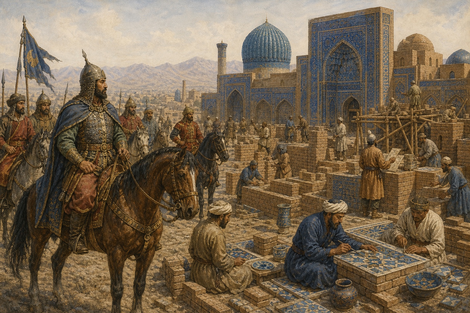 Reconstruction of people and places connected with Foundation of the Timurid Empire