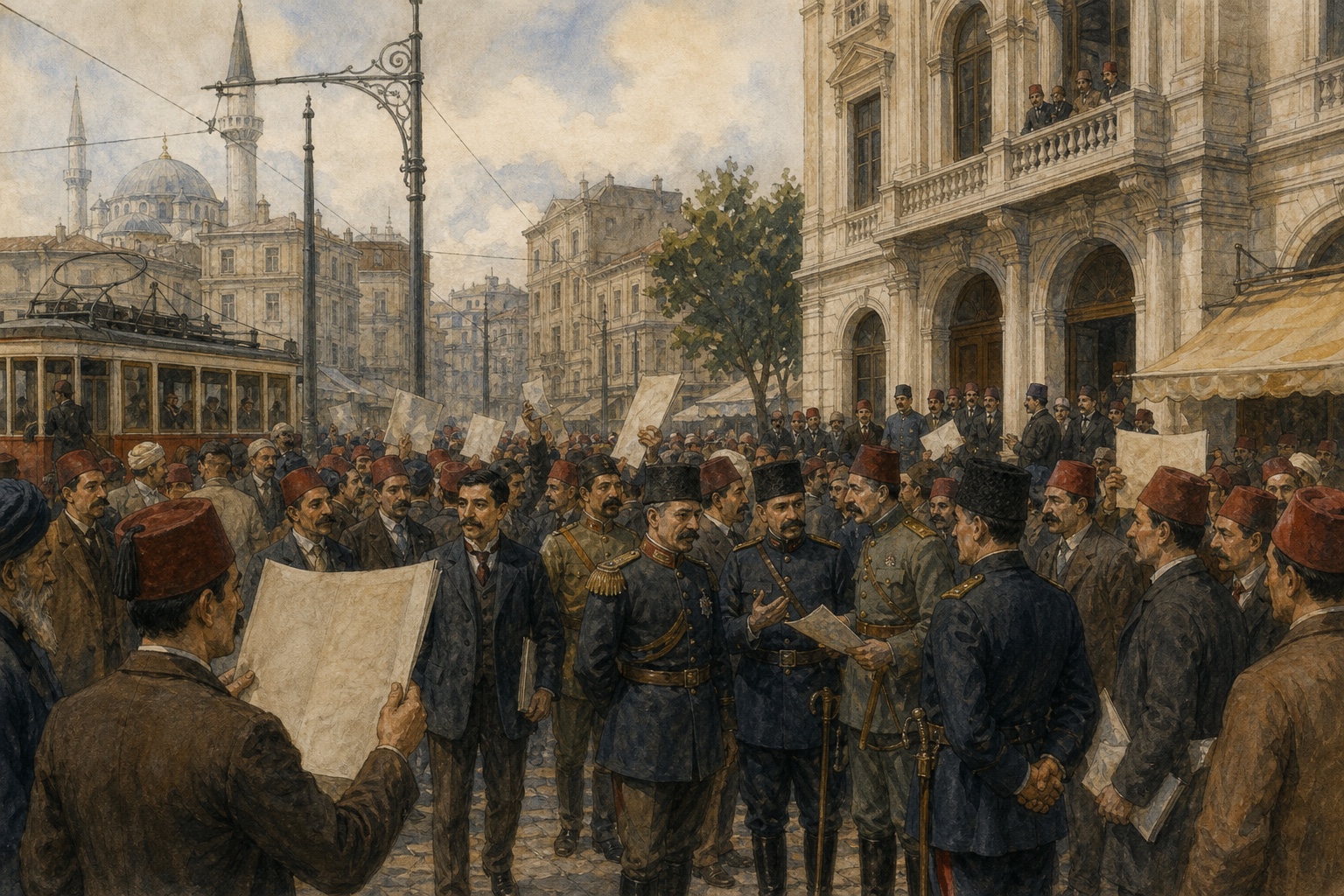 Reconstruction of people and places connected with Young Turk Revolution